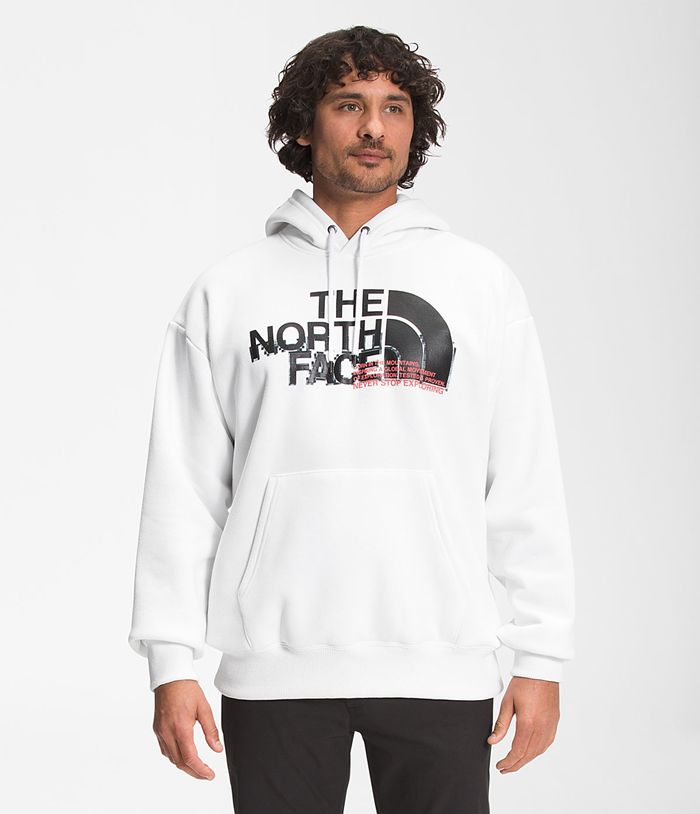 Sudadera Con Capucha The North Face Hombre Coordinates Pullover - Colombia ZDJHKA174 - Blancas